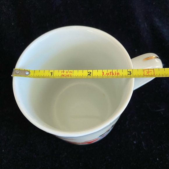 1970s VTG Walt Disney Productions Alice in Wonderland Coffee Cup Mug Metal Rim - Picture 9 of 11